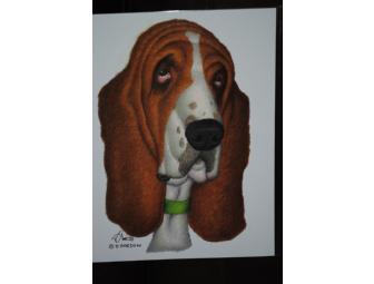 Basset Hound Art by Danny Gordon