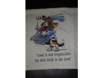 Basset Hound Brass Napkin Ring Package