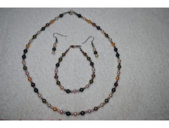 Glass Swarski pearls and Beads Set