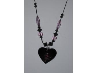 Purple Heart Necklace