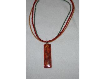 Handmade Pendant Fall Colors