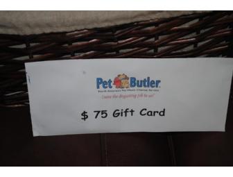 Pet Butler Gift Card Basket