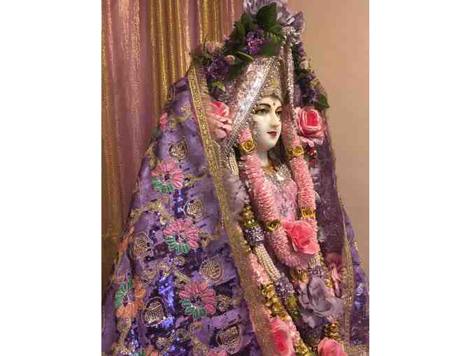 Lavender Sequined Sparkling Chuni Worn by the Divine Mother in Crestone Temple