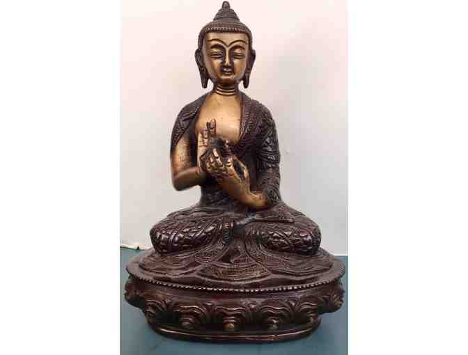 7.5' Seated Buddha -  Brass