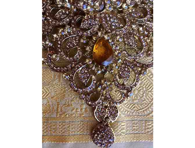 Golden Sparkley Necklace and Earrings  Worn by the Divine Mother in Crestone Temple