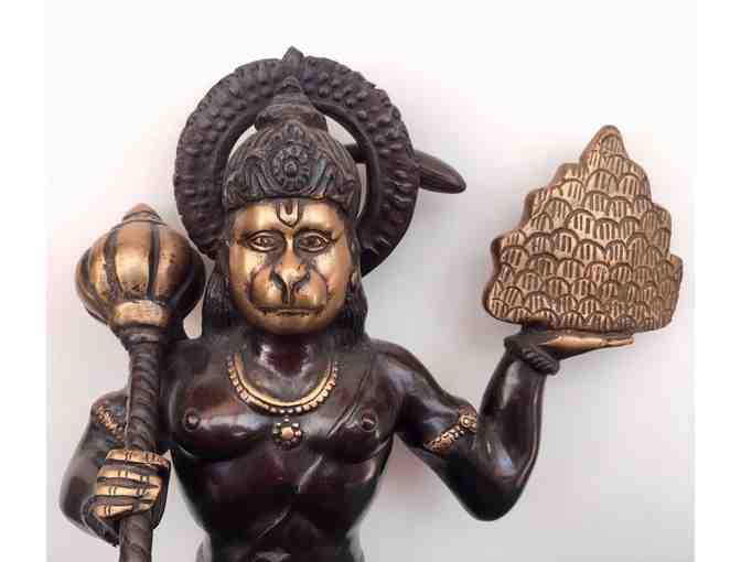 15' Kneeling Hanuman -  Brass