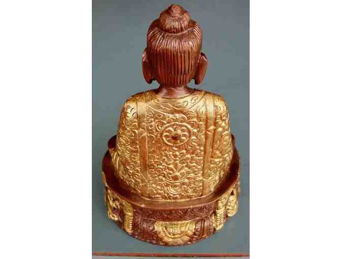 7' Seated Buddha -  Brass