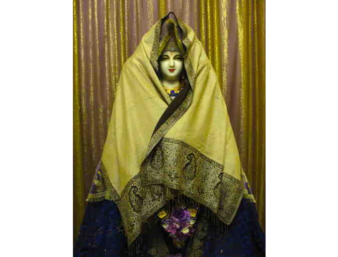 Light Beige and Brown Shawl Worn by the Divine Mother at Night at the Crestone Temple