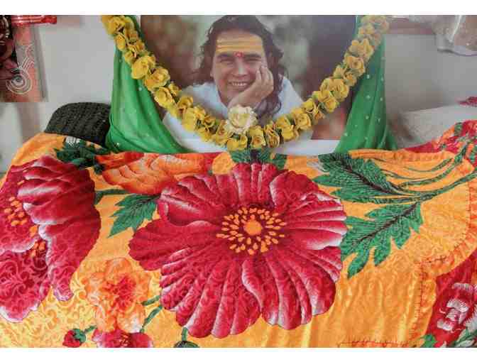 Soft, Colorful Bedspread from Babaji's Bed in Haidakhan