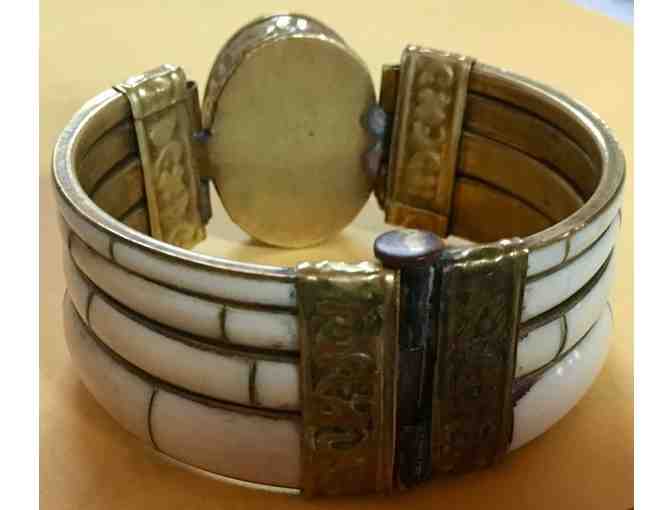 Handmade Peruvian Bracelet with Semi Precious Stone