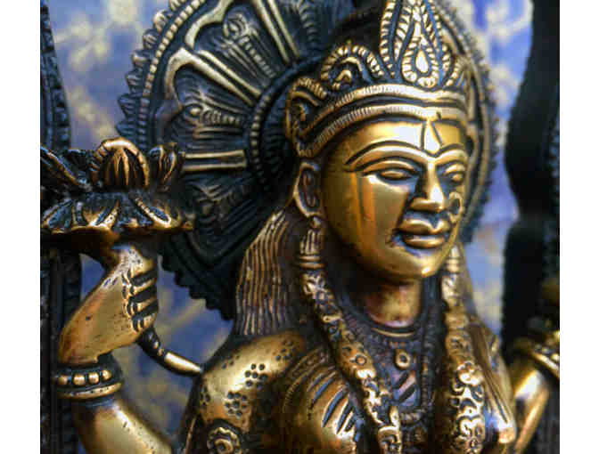 Magnificent 19' Brass Murti of Maha Lakshmi