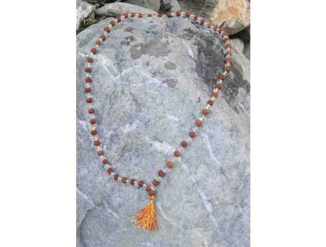 Sacred Rudraksha and Chrystal Mala Blessed in Haidakhan