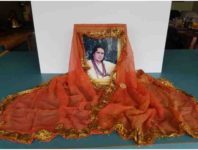 Blessed Burnt Orange Chuni from Babaji