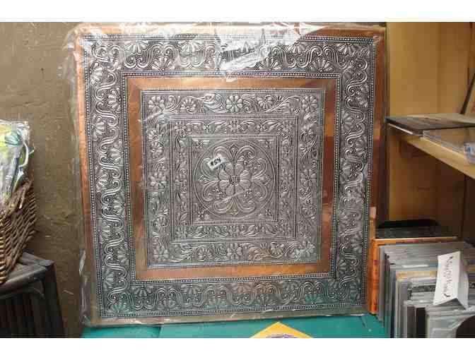 Large Murti Stand ~ Beautiful Copper and Antique Silver Finish