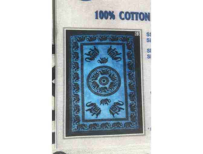 White and Black Elephant Bed Spread or Tapestry (Set of 2)