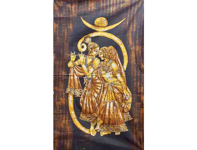 Batik Cotton Wall Hanging from India.  Size is approx 3'x4.5' - Photo 1