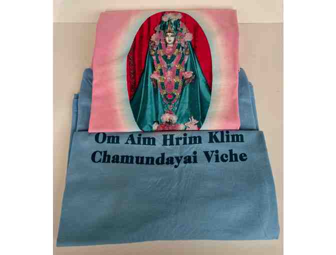100% Organic Cotton Divine Mother T-Shirts (set of 2 - Pink - Lady Large , Blue - Men LG. - Photo 1