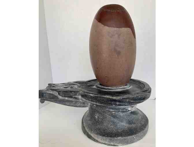 15' HUGE and Magnificent Shiva Lingam and Stone Yoni