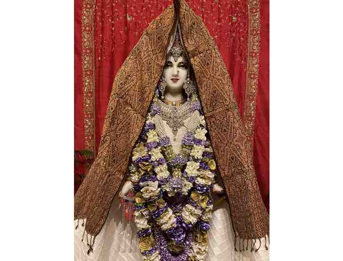 Soft and Lovely Orange and Brown Shawl Worn by the Divine Mother at Night.