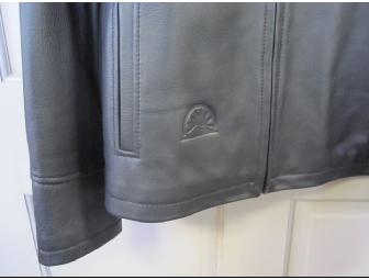 Women's Columbia Sportswear Leather Jacket, Size M, embossed w/ Sunday River logo