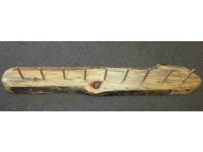 Live edge coat rack