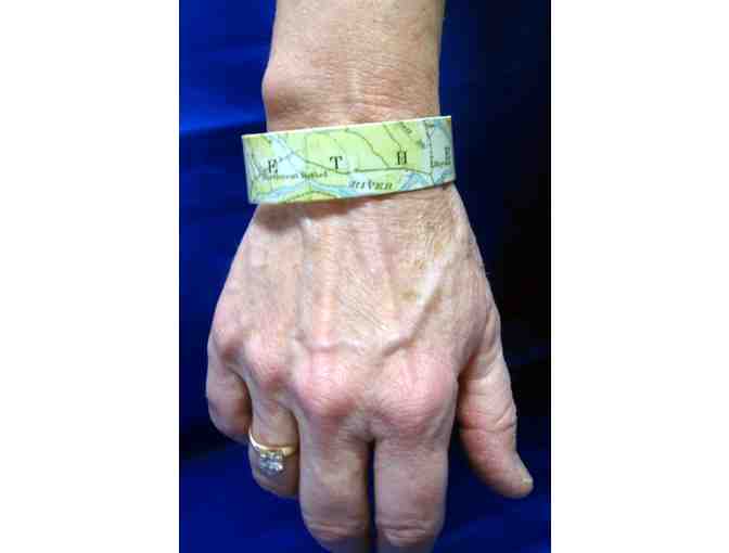 Bethel vintage map bracelet