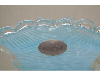 Venetian glass vase made in Murano, Italy