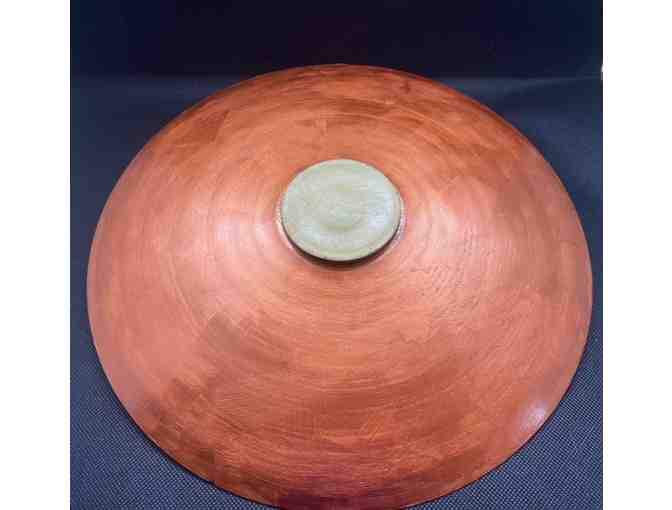 PRICE DROP ALERT: 'Abstract Trees' Ash Wood Platter by Ladd, Painted by Corrin Pumphrey
