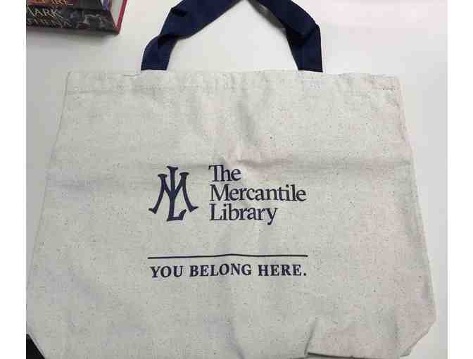 THE MERCANTILE LIBRARY - ONE YEAR HOUSEHOLD MEMBERSHIP & TOTE BAG