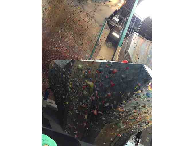 ROCKQUEST CLIMBING CENTER - ADMISSION & EQUIP RENTAL FOR (4) + BELAY CLASSES FOR (2)