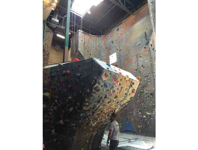 ROCKQUEST CLIMBING CENTER - ADMISSION & EQUIP RENTAL FOR (4) + BELAY CLASSES FOR (2)