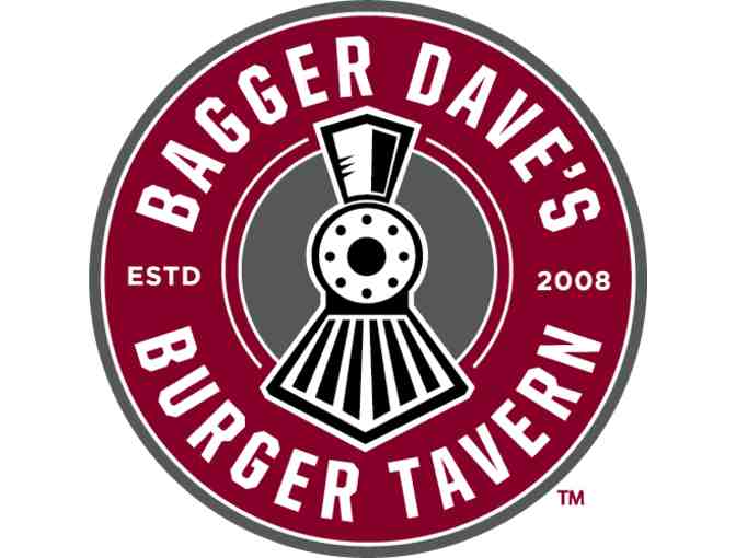 BAGGER DAVE'S BURGER TAVERN - FIVE (5) $5 GIFT CERTIFICATES - $25 TOTAL