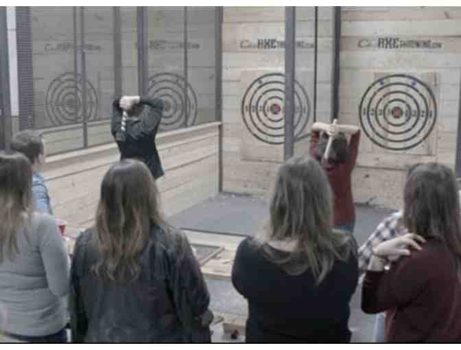 CLASS AXE THROWING - FOUR (4) TICKETS TO A 90 MINUTE AXE THROWING SESSION