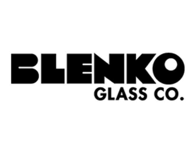 BLENKO GLASS COMPANY - BLOCK DECANTER IN CLOVER