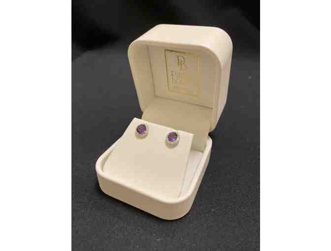 Philip Bortz Jewelers - Amethyst and Diamond Necklace and Earring Set
