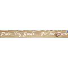 Hater Dry Goods...For The Home