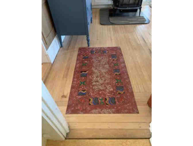 Lessons for 2 to make a custom-designed canvas floor cloth or table runner