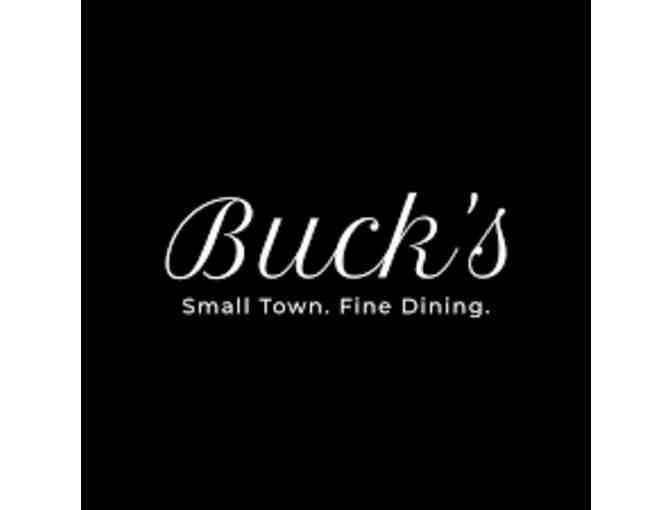 Dinner for 2 at Buck's Restaurant ($100 Gift Certificate) - Photo 1