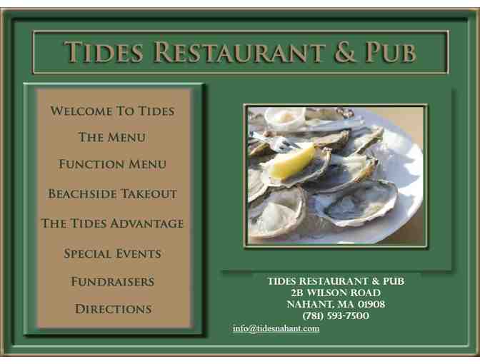 $20 Tides Gift Certificate