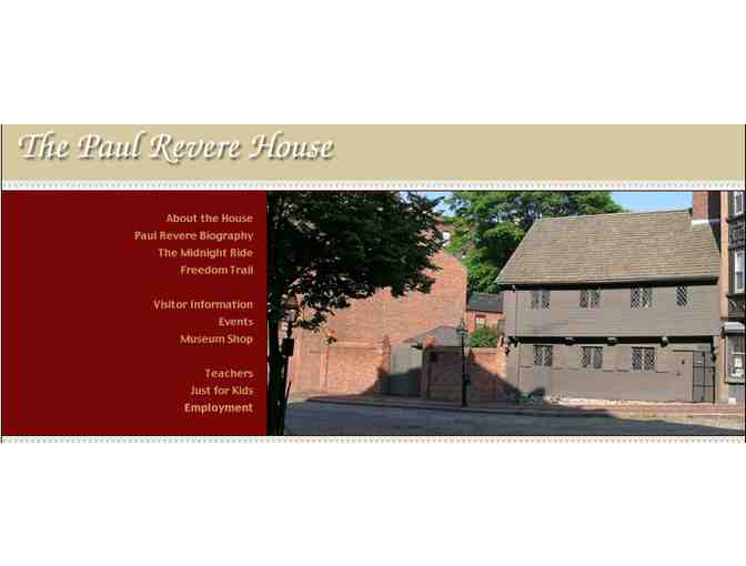 Four Tickets to the Paul Revere House