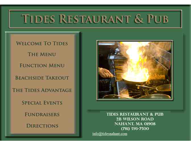 $20 Tides Gift Certificate