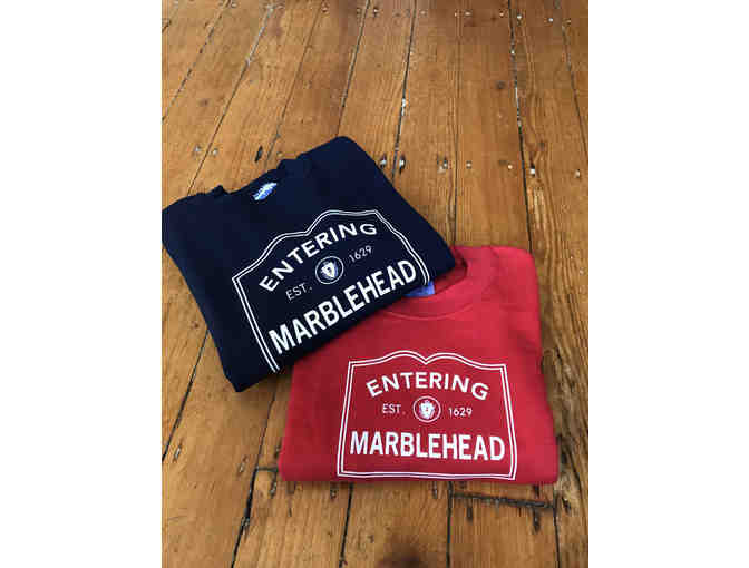 Marblehead Sweatshirt - Navy Blue (Size Child Medium)