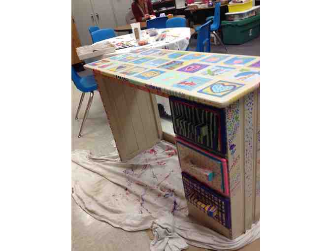 Club 8 - Hand Painted Desk