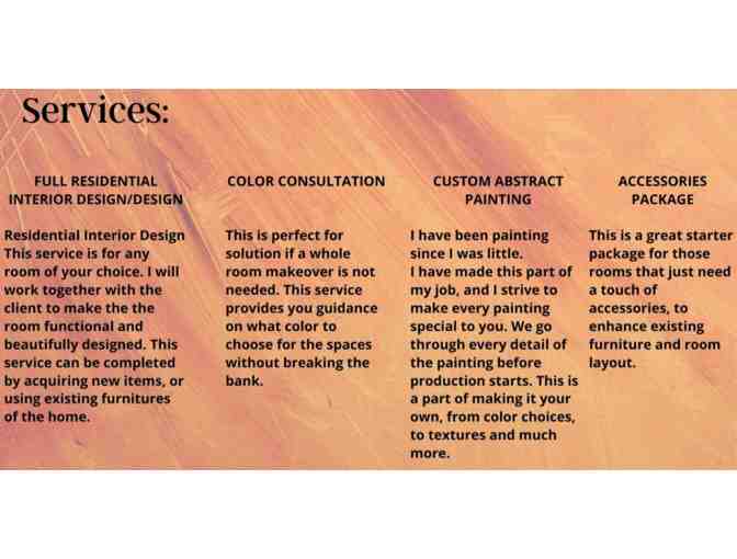 Ana Paula Periera Paintings and Design- $250 Gift Certificate