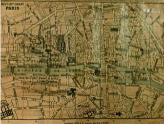 Map of Revolutionary Paris from Les Miserables