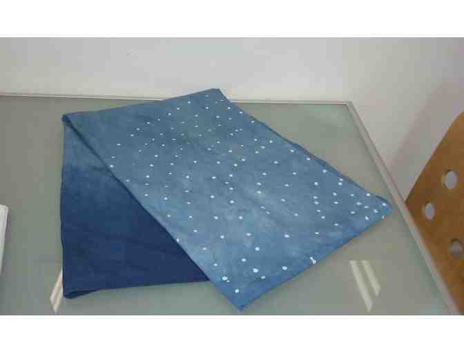 Hand Dyed Cotton Indigo Batik Textile