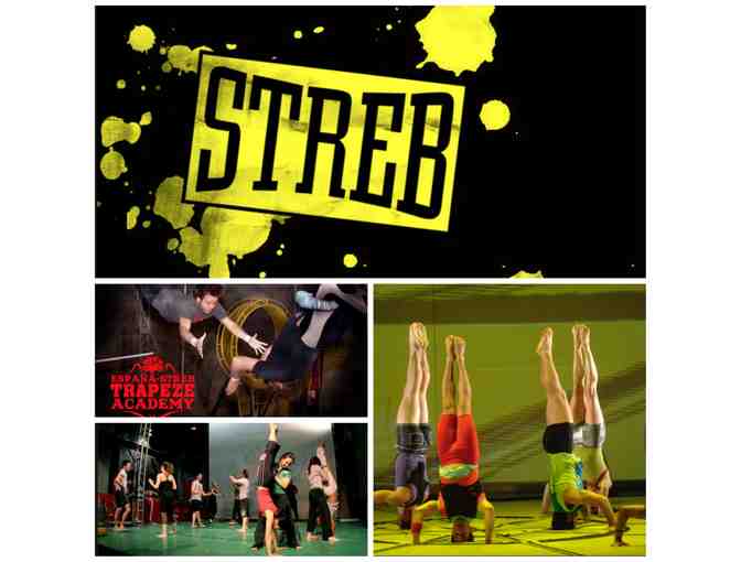 Three (3) ACTION Classes at STREB for Adults (Pop Action, Trampoline, Trapeze)