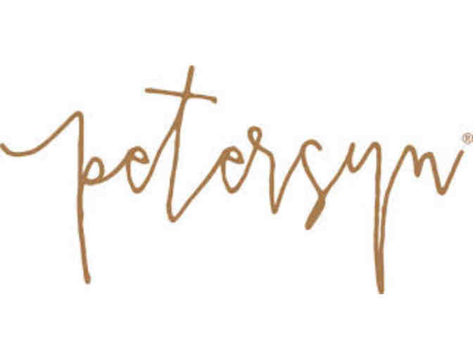 Petersyn Collared Button-Up Plaid Top, Size M