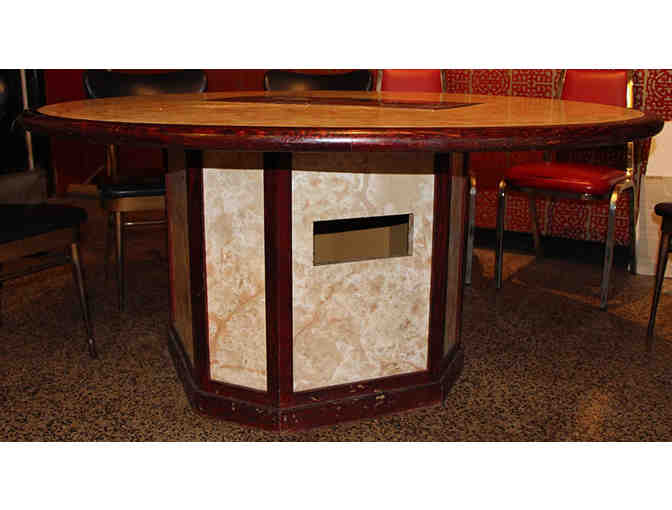 White Round Dining Table