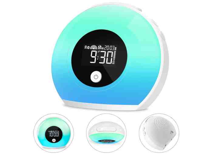 Alarm Clock with Bluetooth Speaker and Night Light